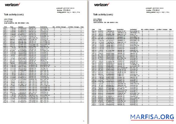 Realistic USA New Jersey Verizon utility 9 10 scr sample